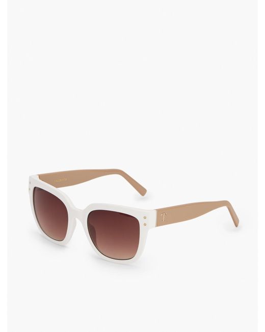 Talbots White Charlotte Sunglasses
