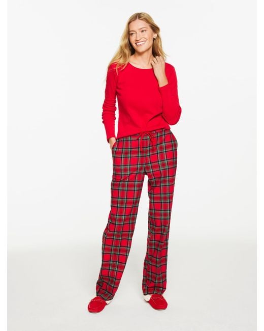 Talbots Red Cotton Pajama Set