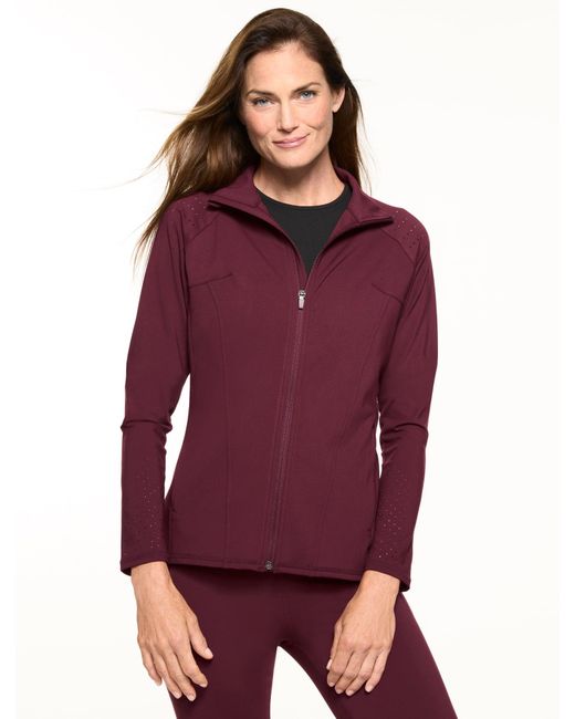 Talbots Purple Out & About Jacket