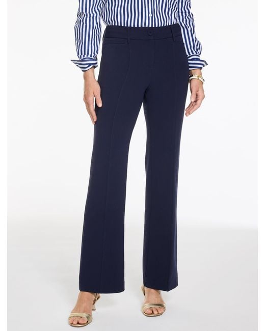 Talbots Blue Easy Travel Relaxed Bootcut Pants