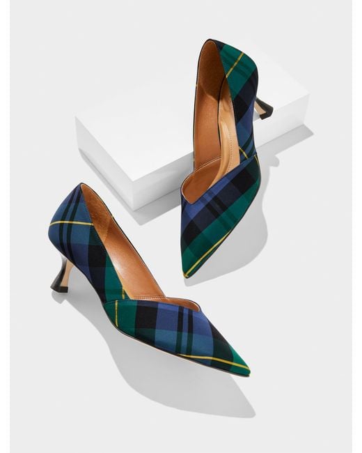 Talbots Blue Ember Kitten Heel Pumps