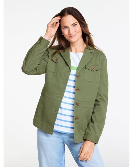 Talbots Green Twill Jacket