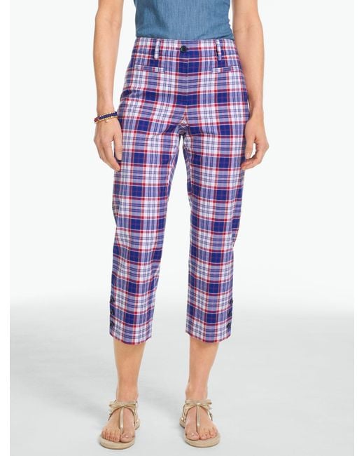 Talbots Purple Heritage Twill Capri Pants