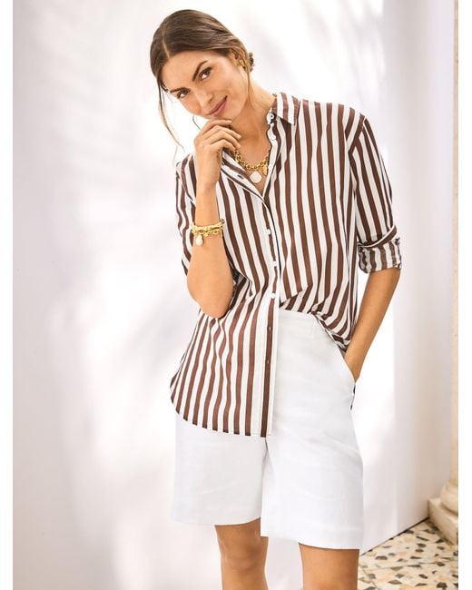 Talbots White Everyday Relaxed Shirt