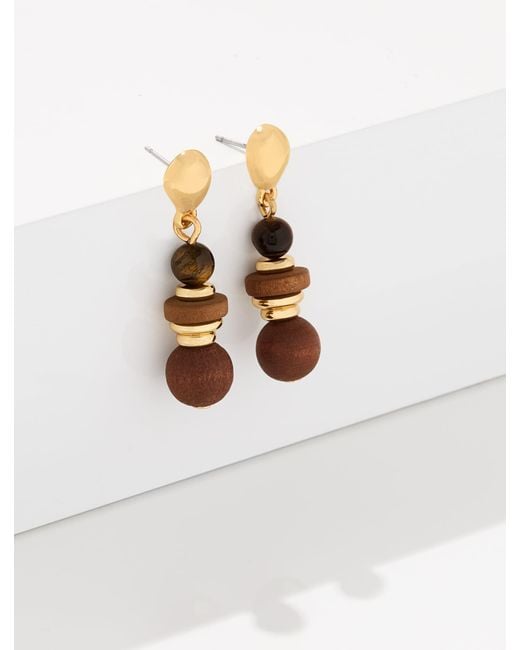 Talbots White Andrea Drop Earrings
