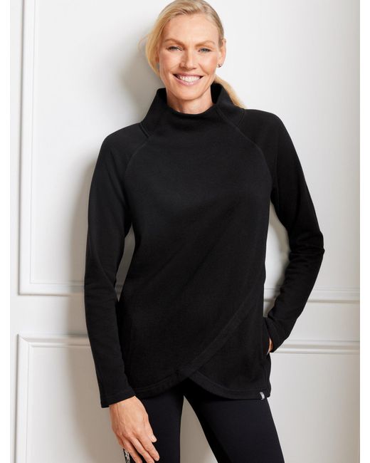 Wrap neck sweater 2025