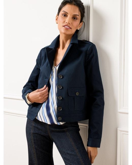 Talbots Blue Twill Jacket