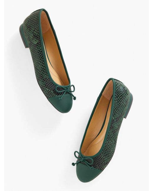 Talbots Blue Madison Ballet Flats