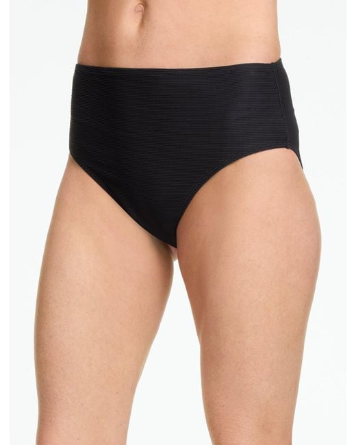 Aqua Club Black Ultra High Waist Swim Bottom