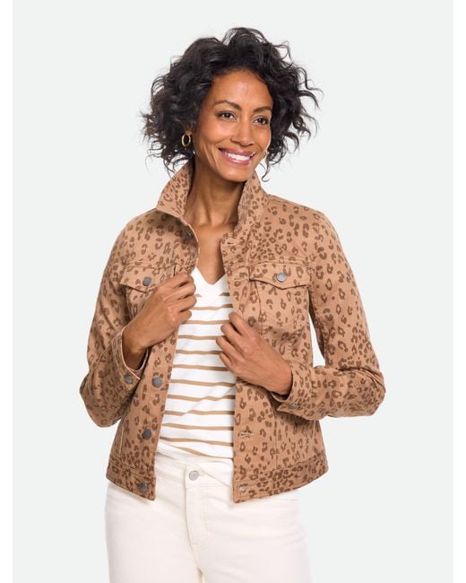 Talbots White Classic Jean Jacket
