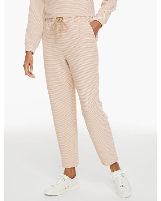 Talbots Natural Ottoman Rib Taper Leg Pants