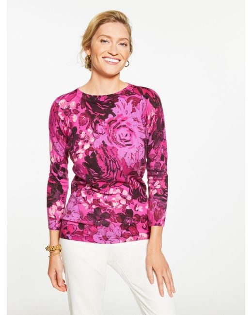 Talbots Pink Audrey Cashmere Sweater
