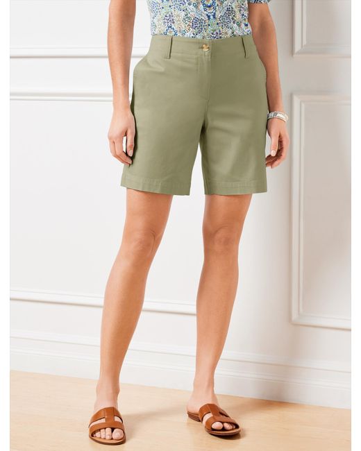 Talbots Green Relaxed Chino Shorts