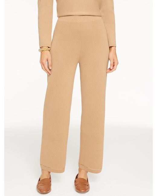 Talbots Natural Straight Leg Sweater Studio Pants