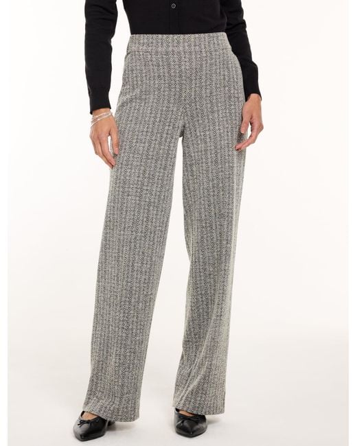 Talbots Gray Wide Leg Pull-on Pants