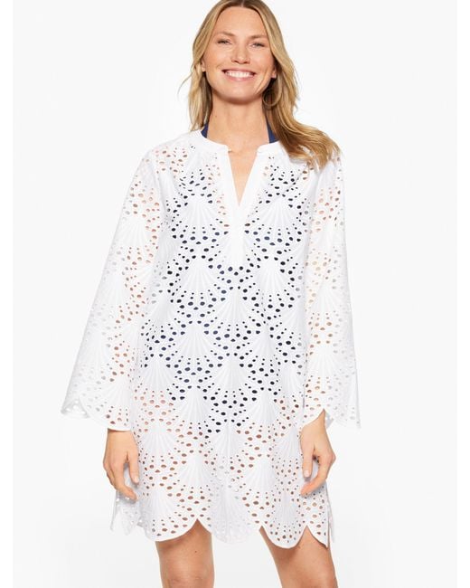 Aqua Club White Eyelet Dress Cover-up