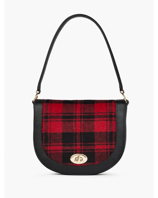 Talbots Tartan Plaid Flap Crossbody Bag in Red Lyst