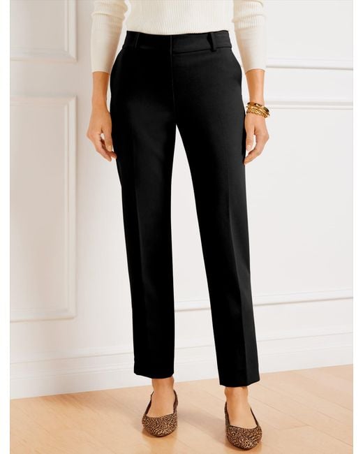 Talbots Black Hampshire Straight Ankle Pants