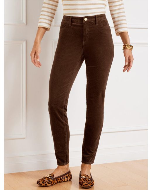 Brown cord jeggings hotsell