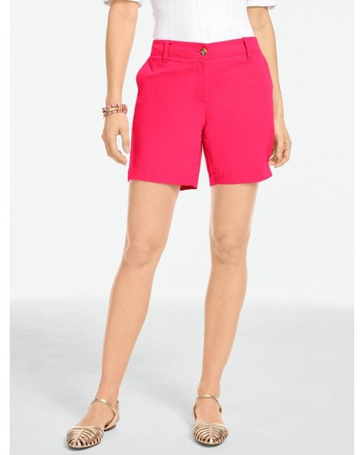 Talbots Pink Relaxed Chino Shorts