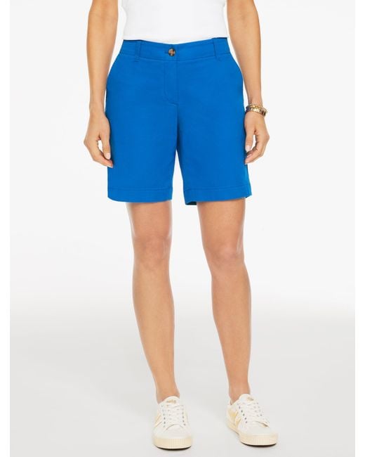 Talbots Blue Relaxed Chino Shorts