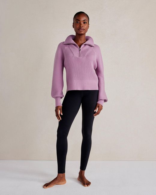 Talbots Pink Varley Half-zip Sweater
