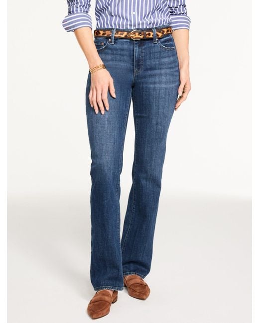 Talbots Blue Barely Boot Jeans