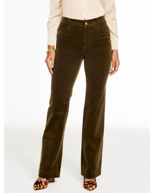 Talbots Multicolor Flare Leg Stretch Corduroy Pants