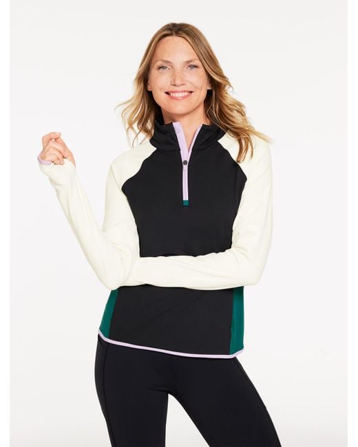 Talbots Black Out & About Half-zip Pullover Sweater