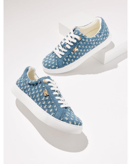 Talbots Blue Aubrey Denim Sneakers