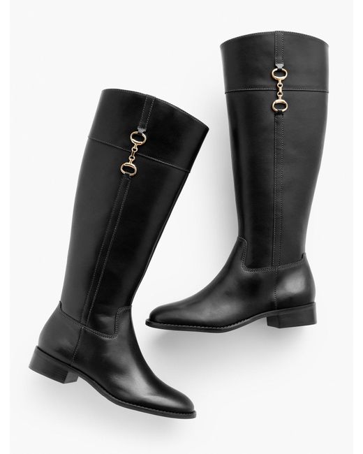 Talbots Tish Bit Riding Boots in Black Lyst UK
