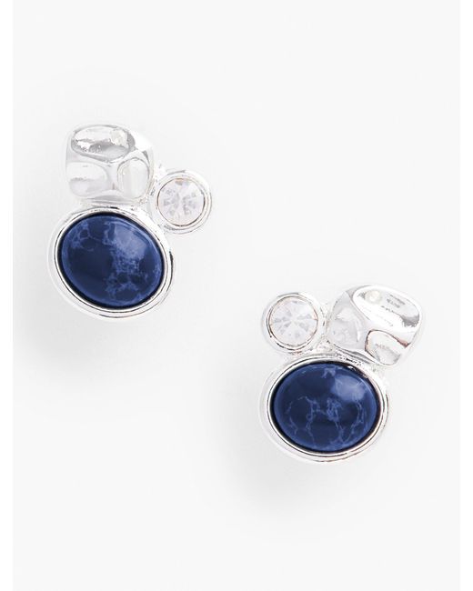 Talbots Blue Lapis Stud Earrings
