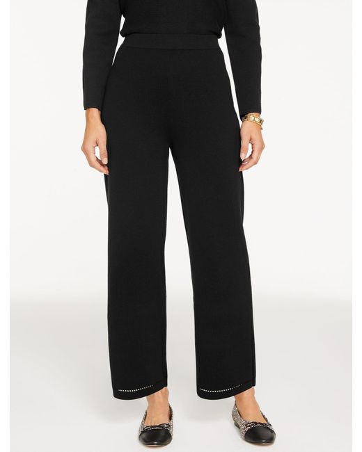 Talbots Black Straight Leg Sweater Studio Pants