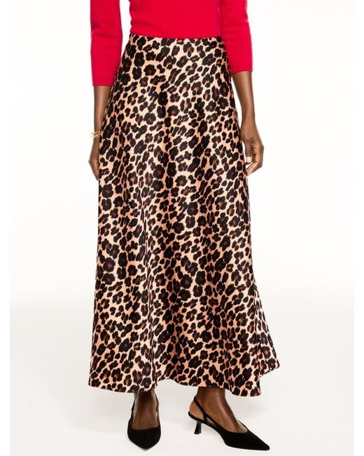 Talbots White Satin Maxi Skirt