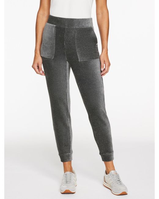 Talbots Black Sky Lounge Velour Jogger Pants