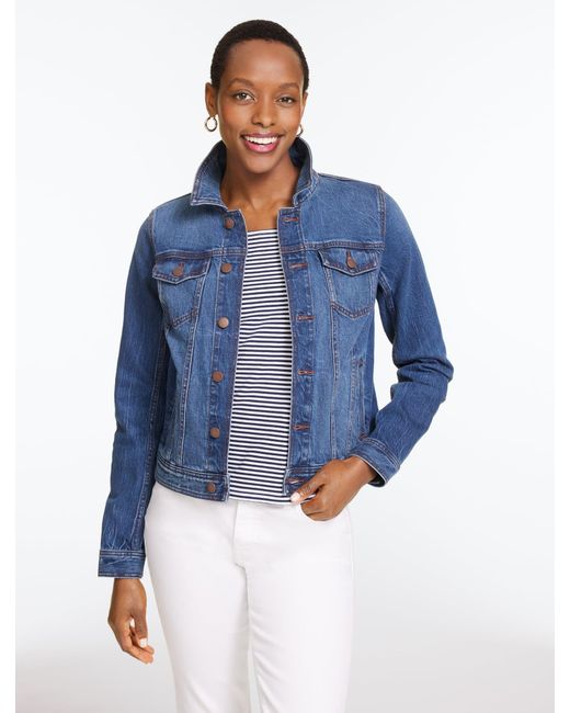 Talbots Blue Classic Jean Jacket