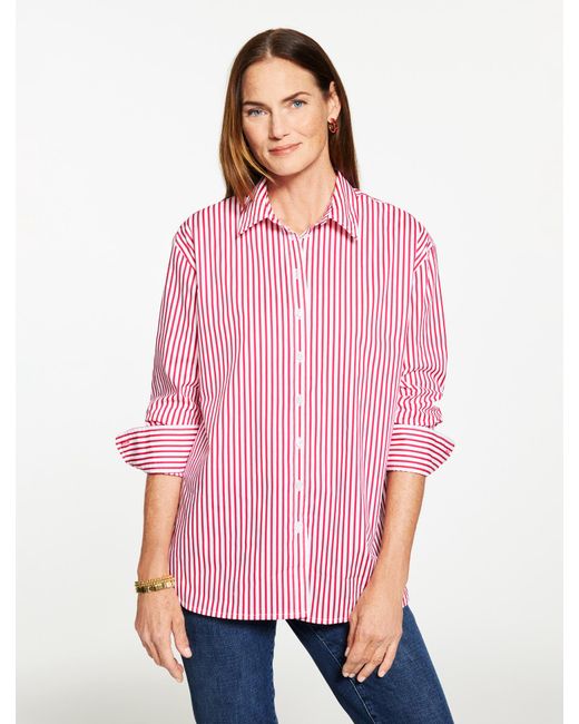 Talbots Pink Everyday Relaxed Shirt