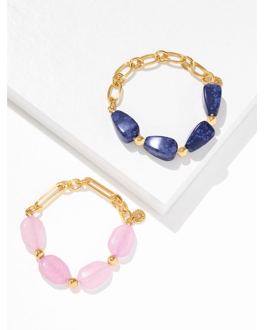 Talbots Blue Oralia Stretch Bracelet Set