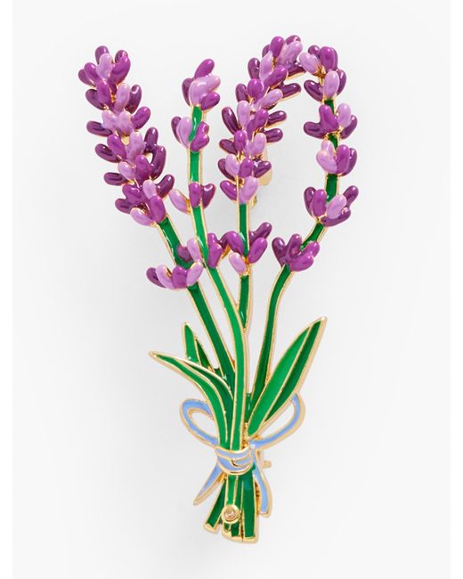 Talbots Multicolor Lavender Spring Brooch