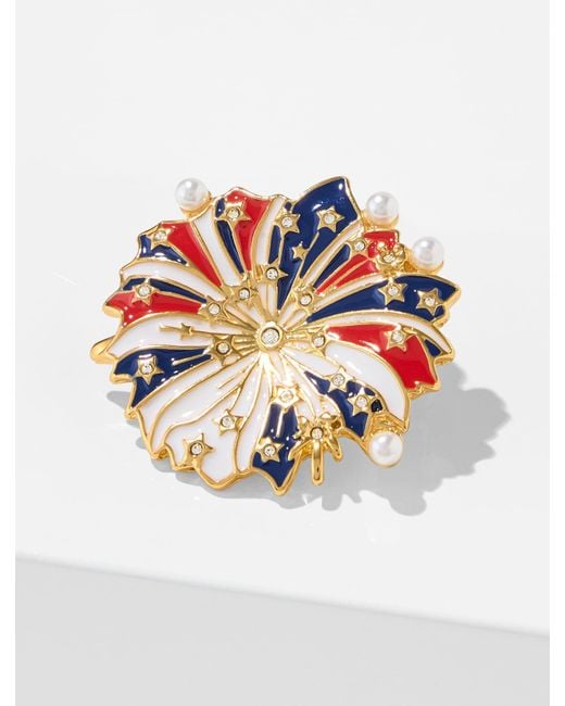 Talbots White Ribbon Firework Brooch