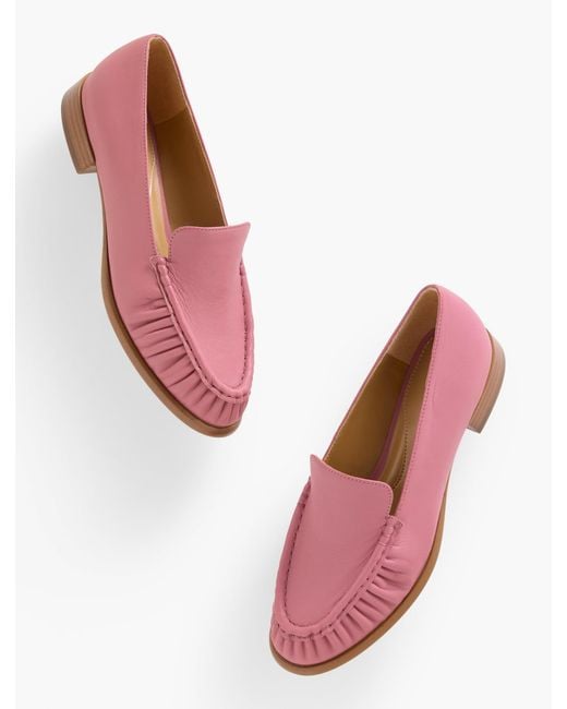 Talbots Pink Sheridan Nappa Loafers