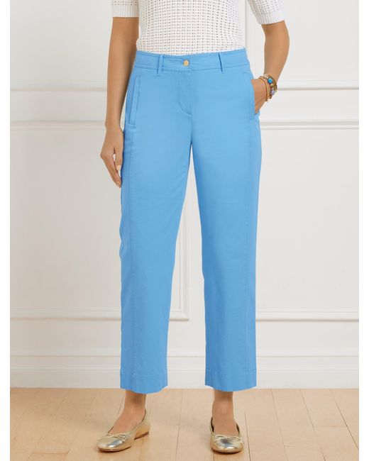 Talbots Blue Straight Crop Pants