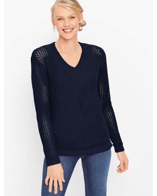 talbots v neck sweater