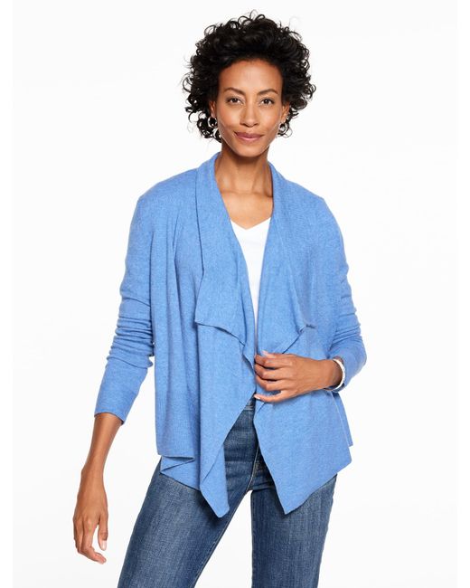 Talbots Blue Metallic Threaded Flyaway