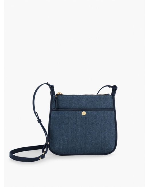 Talbots Denim Crossbody Bag in Blue Lyst