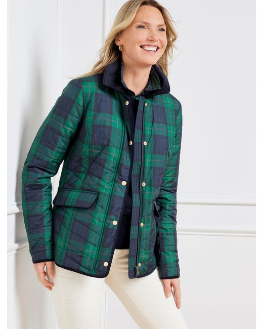 Talbots Green Quilted Jacket
