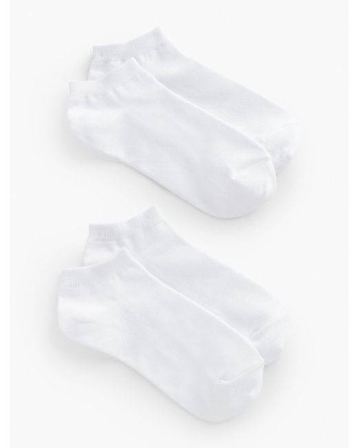 Talbots White Two Pair Ankle Socks