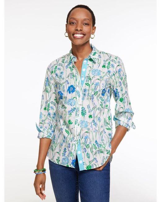 Talbots Blue Modern Classic Shirt