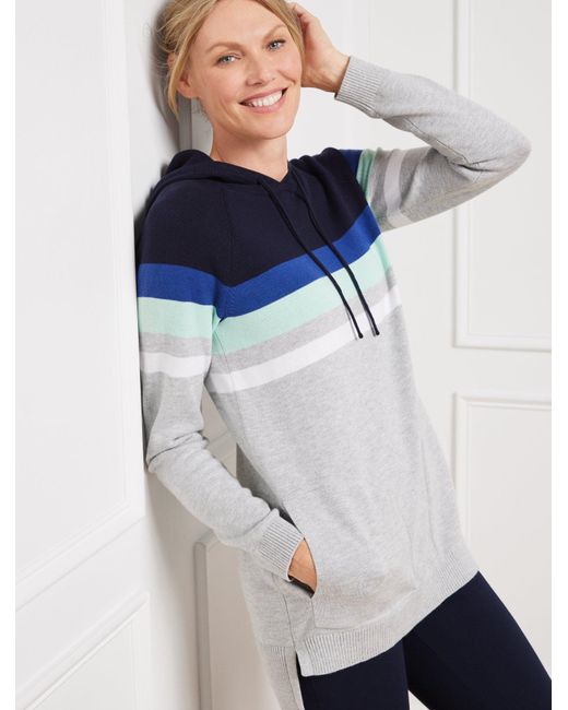 Talbots Blue Hooded Sweater