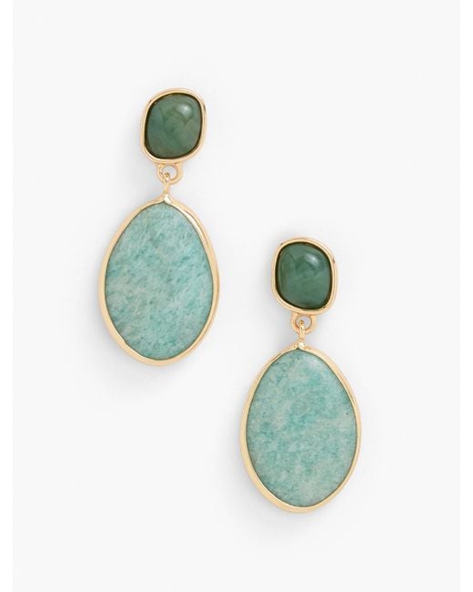 Talbots Blue Double Drop Earrings